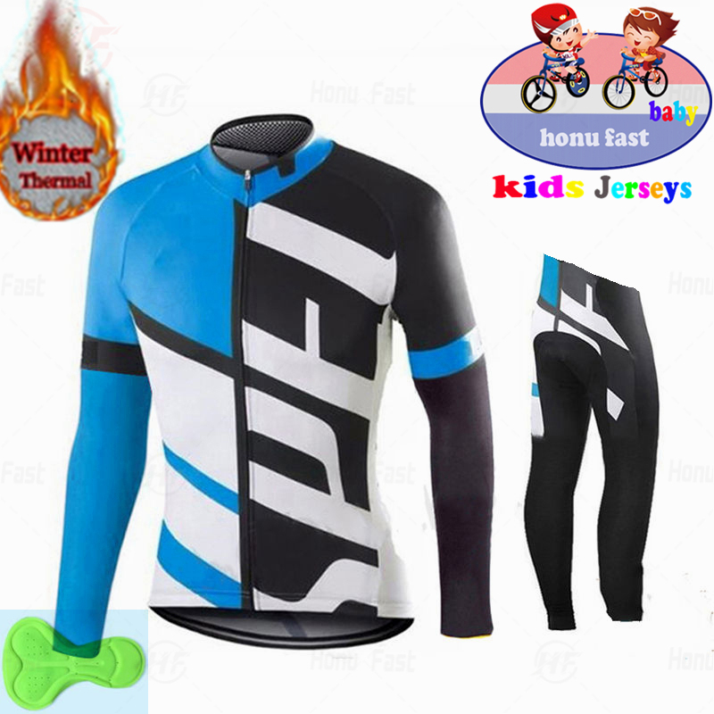 Baby Clothing Factory - 2026 Kinder Winter Fleece Team Radsport-Trikot-Set
