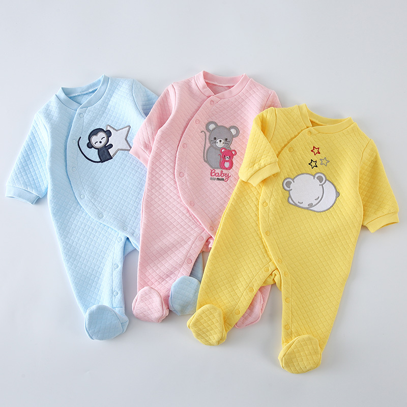 Baby Clothing Brand - Baby Baumwoll-Strampler Kleidung Neugeborenen Langarm Unisex