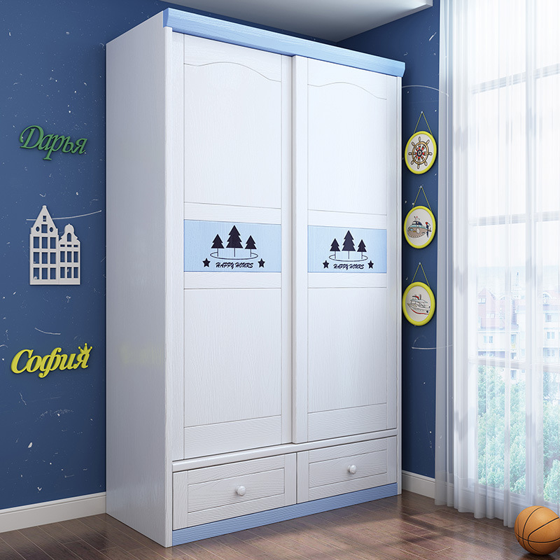 Baby Clothing Factory - Moderner Kleiderschrank aus Holz für Babys