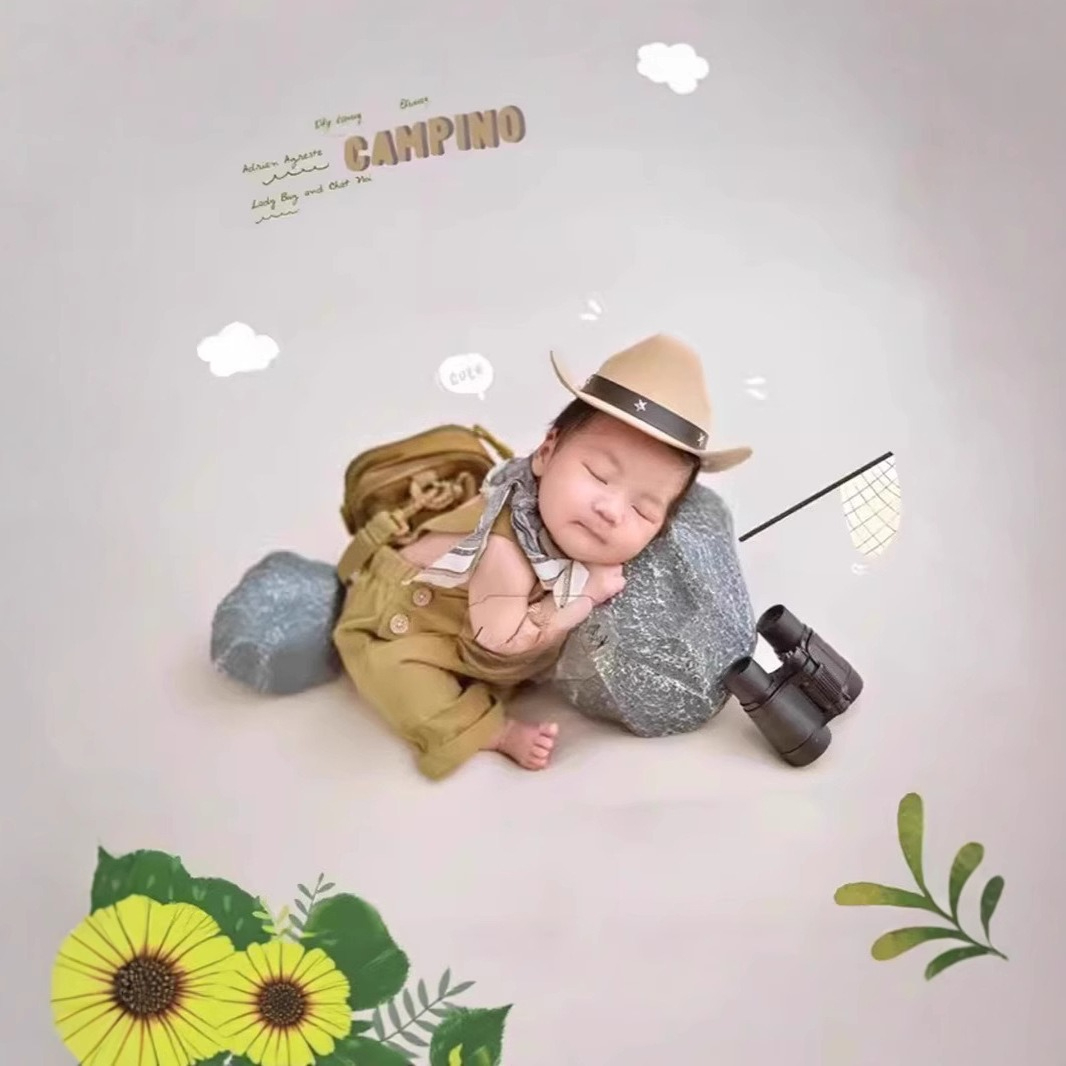 Baby Clothing Sets Boy - Neugeborenen Fotografie Requisiten Outfit Hosenträger Baby