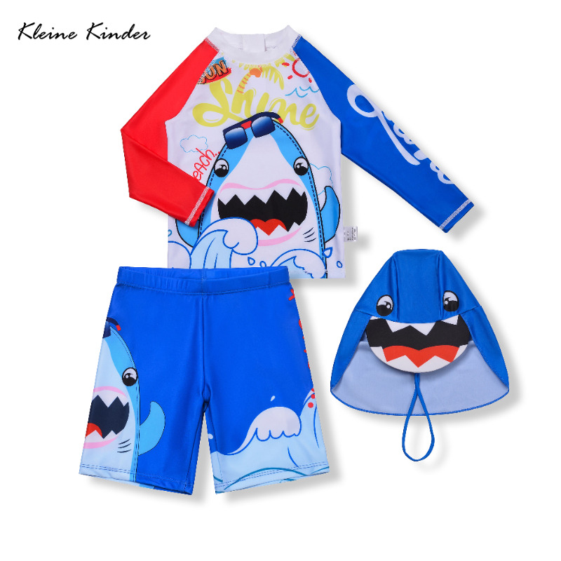 Baby Swimwear Uv - Kinder Badeanzug Langarm Shark Bademode für