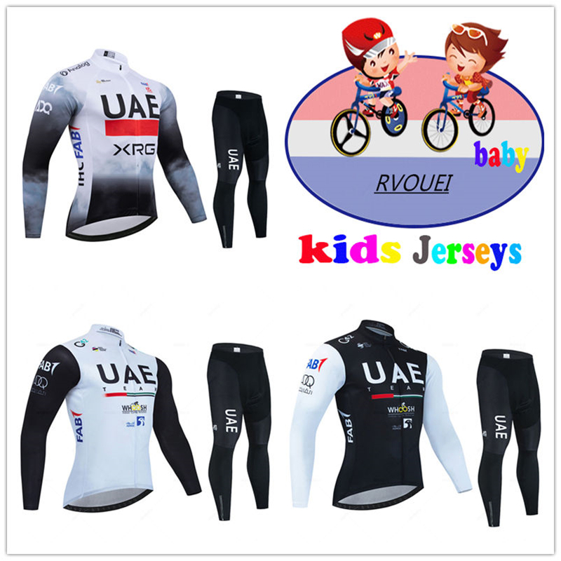 Baby Clothing Factory - Uae Team Baby-Radsportbekleidung, Herbst-Kinder-Langarmtrikot-Set, Mountainbike-Kleidung, Anzug,