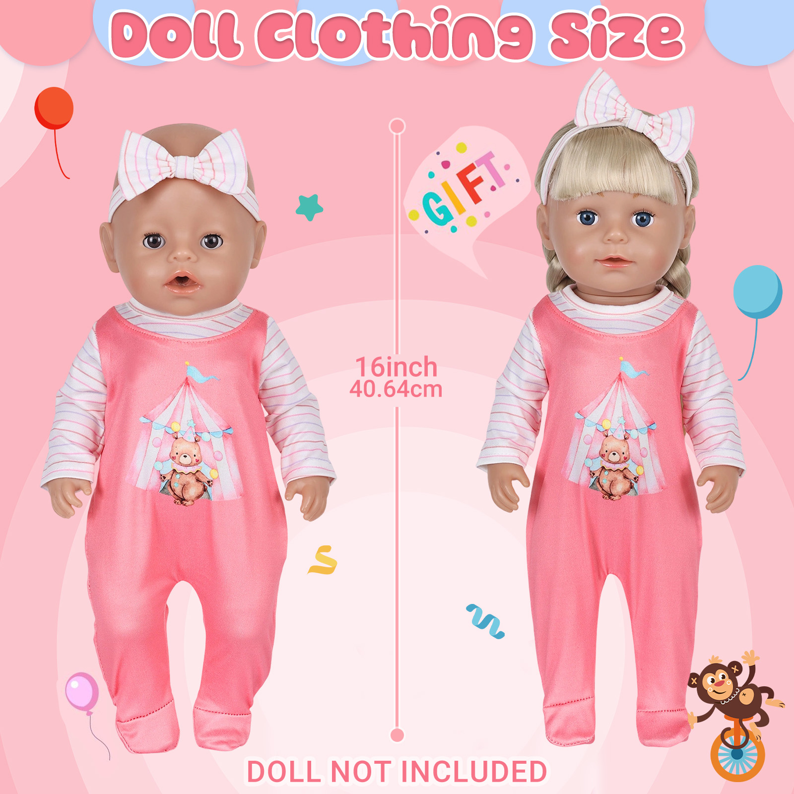 Puppenkleidung für 16-18 Zoll  – Baby Clothing Set Bewertung und Preis