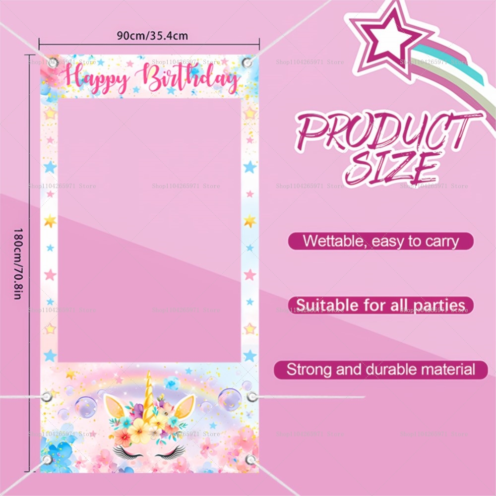 Einhorn-Thema Fotobox-Rahmen R – Baby Zebra Clothing Bewertung und Preis