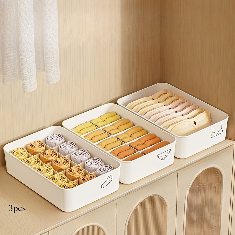 3 Stück weiße Unterwäsche- und – Baby Clothes Organiser Bewertung und Preis