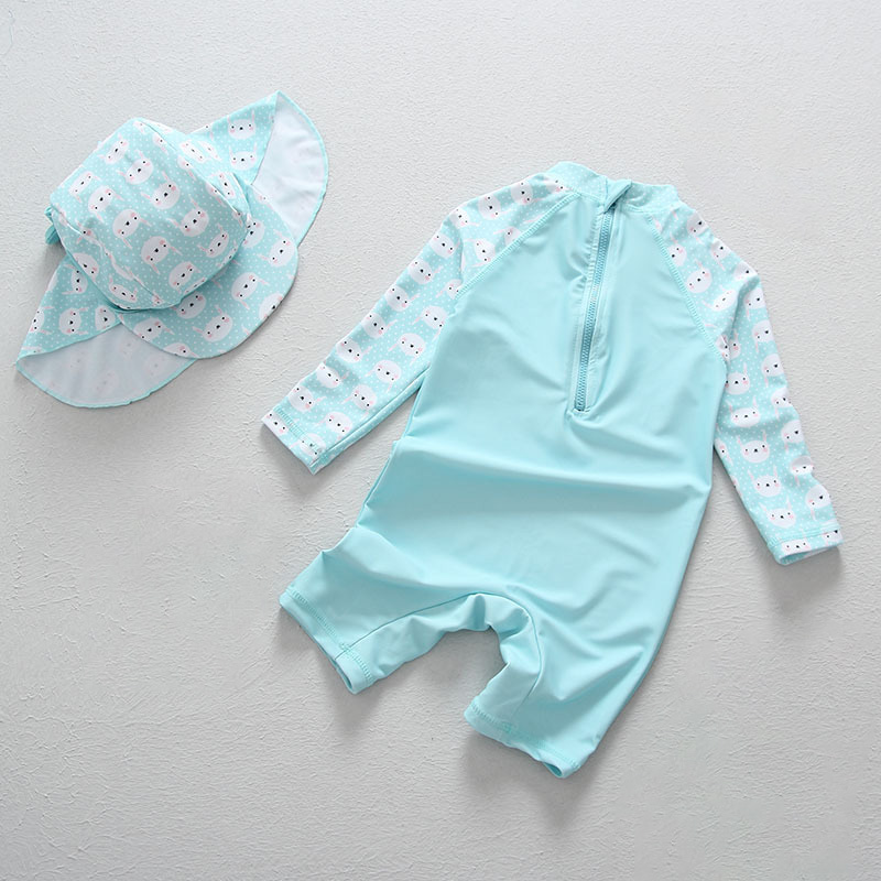 Kinder UV UPF50+ Blauer Badean – Baby Swimwear Uv Bewertung und Preis